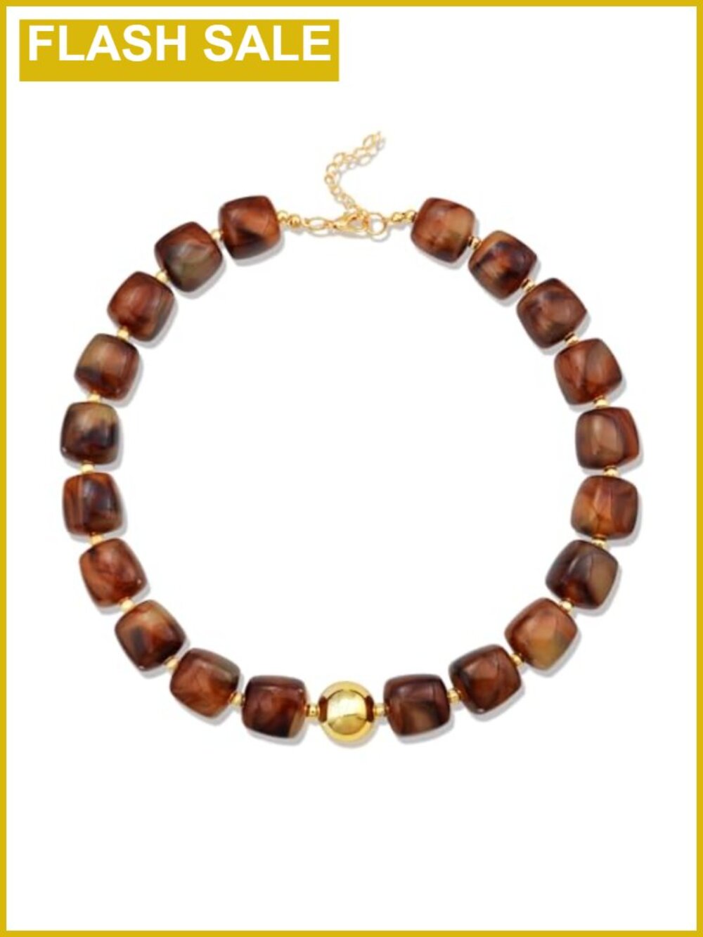 Chunky Handmade Beaded Necklace Statement Boho Beach Jewelry Women